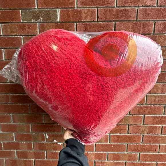Oversized heart pillow hot sale